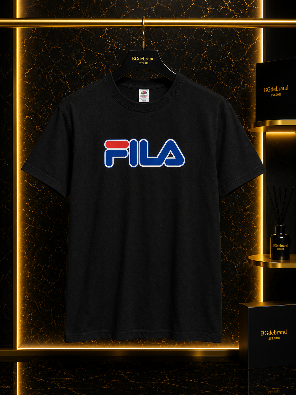 Tricou Fila Black - 100% Cutton