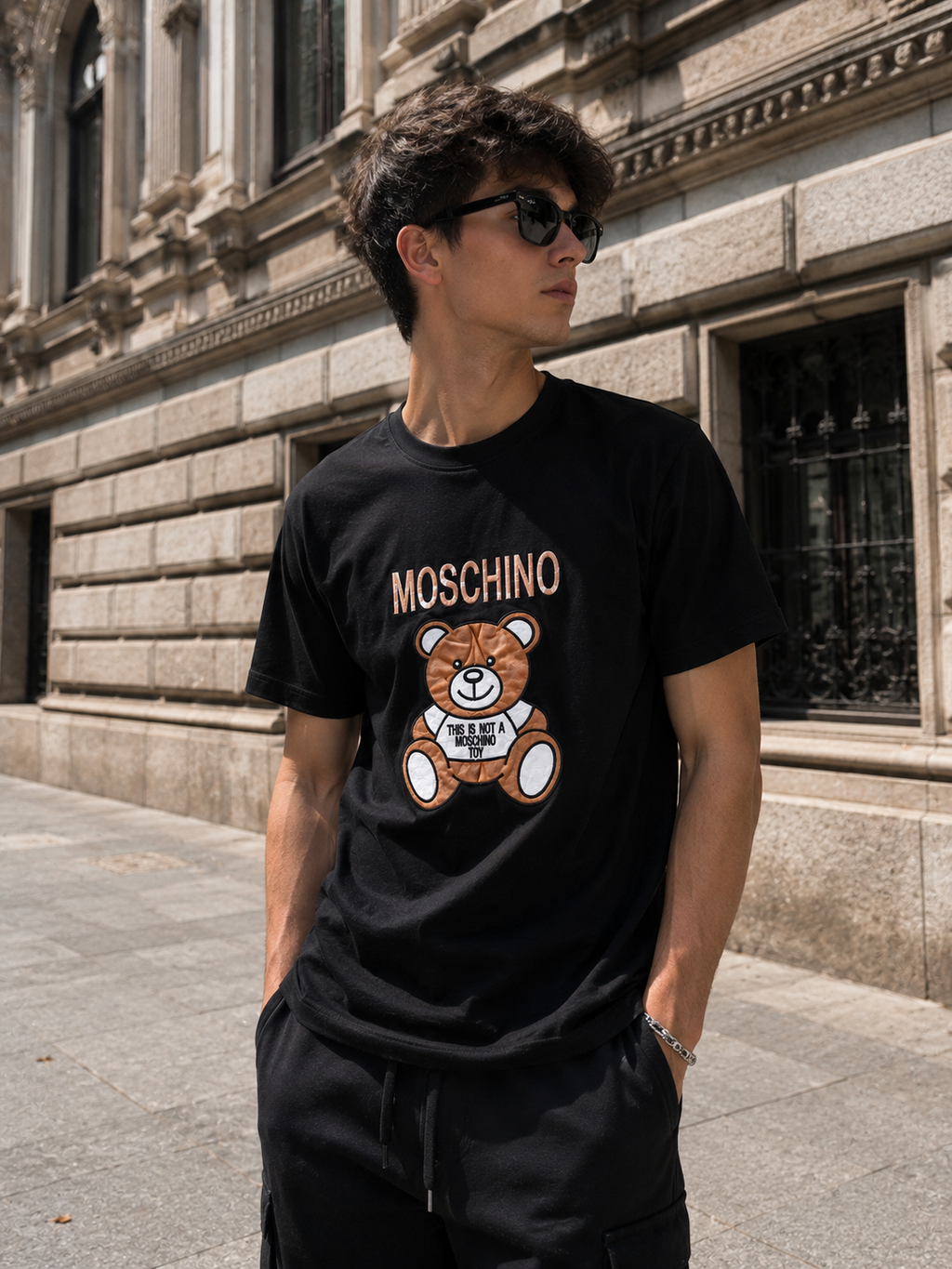 Tricou Moschino - black
