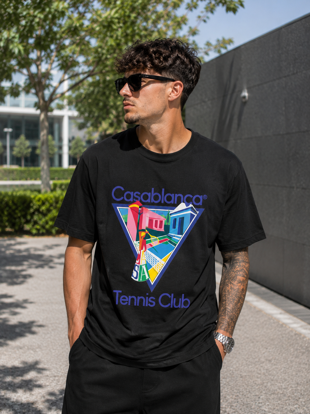 A - Casablanca Tennis Club - Black