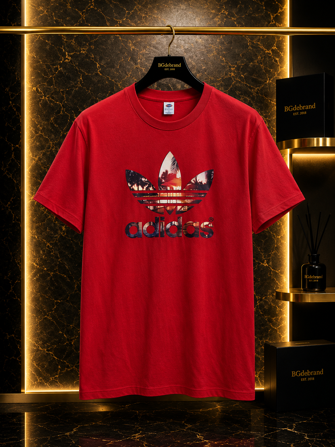 Tricou Adidas Red - 100% Cutton