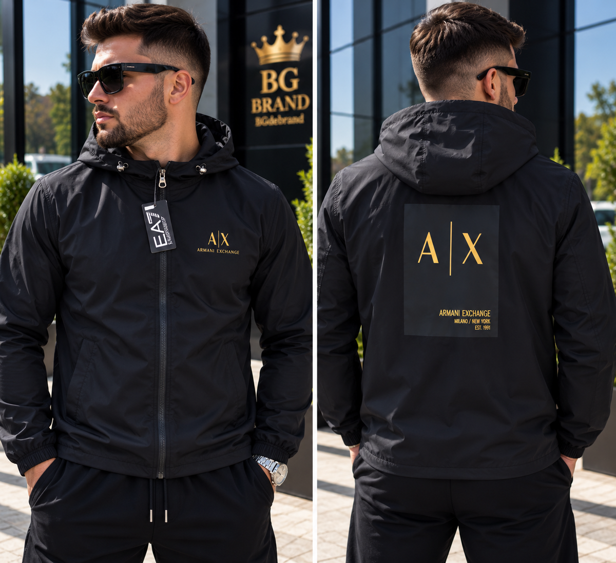 01 - Geaca Armani Exchange - Negru