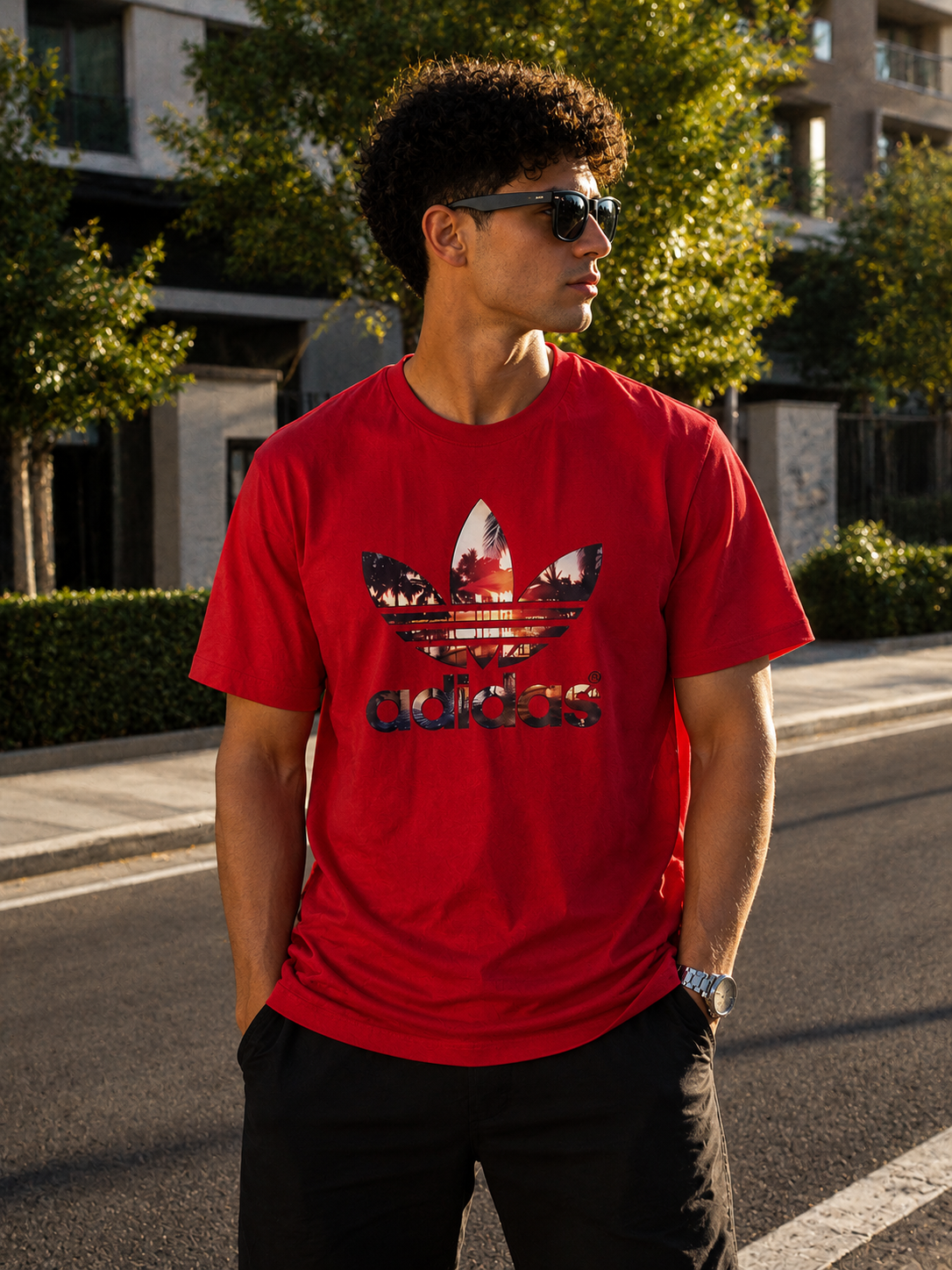 Tricou Adidas Red - 100% Cutton