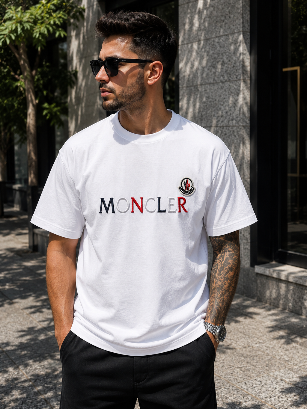 A - T-shirt Moncler - White