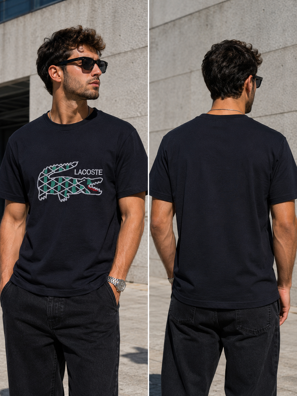 Tricou Lacoste - black