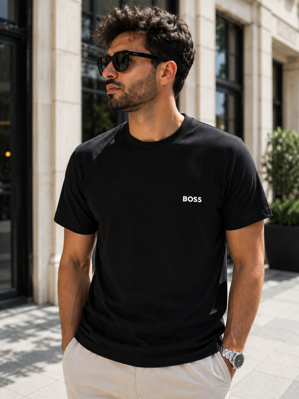 A - Boss - T-Shirt Black