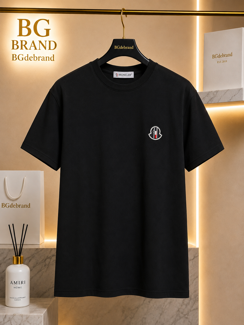 01 - Moncler T-shirt Black