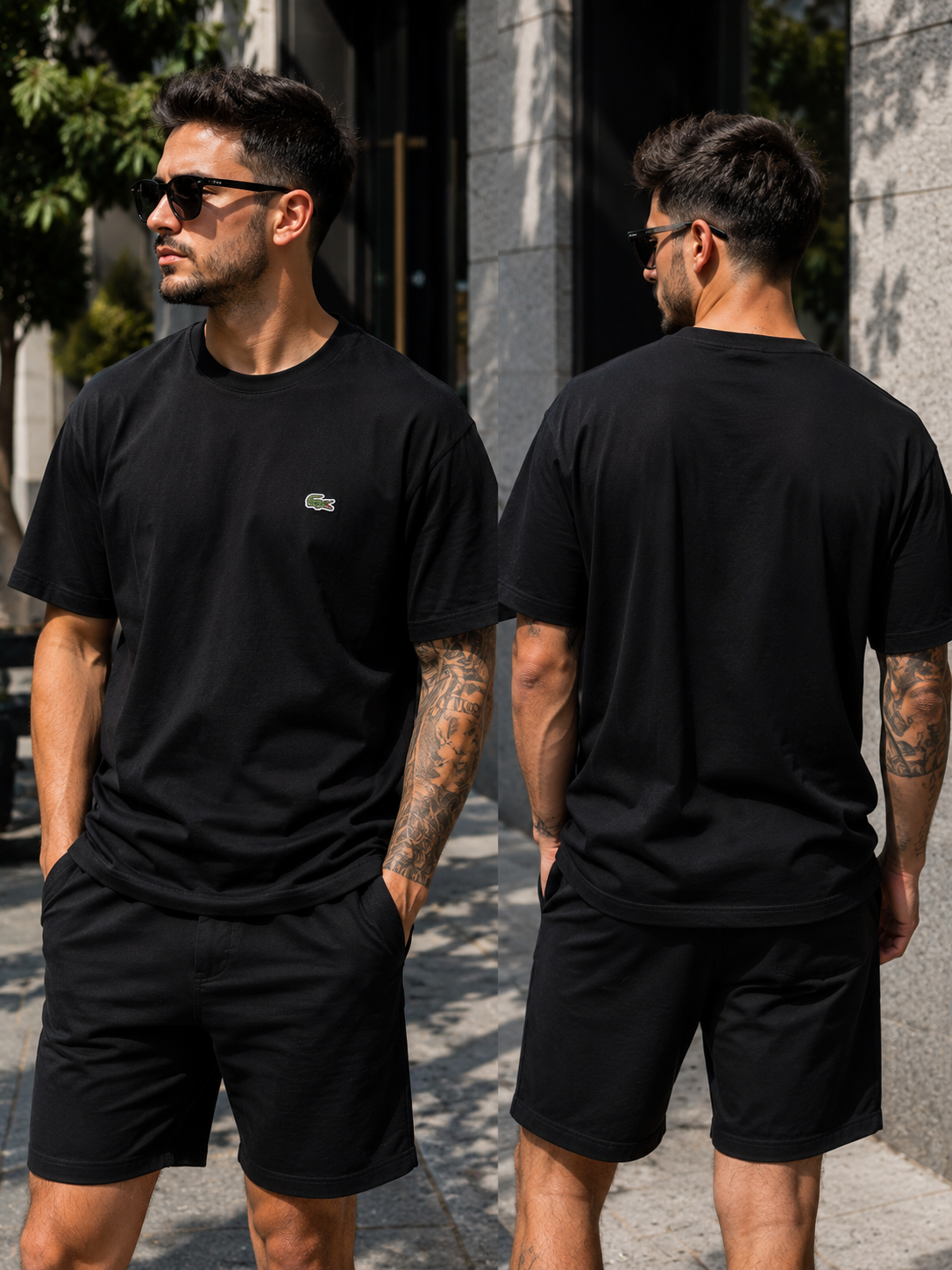 A - T-shirt Lacoste - black
