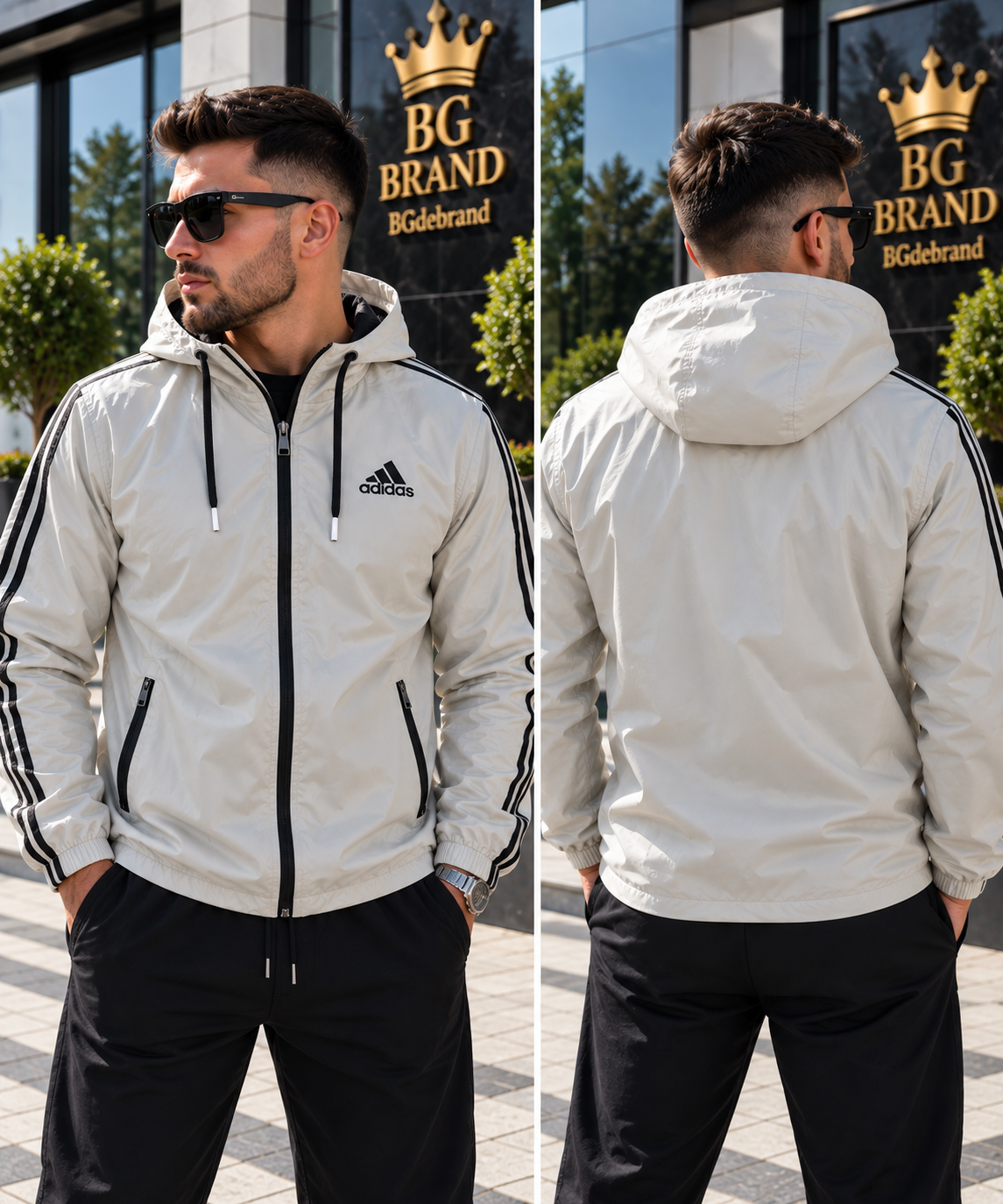 Geaca Adidas - Crem