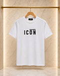 DSQUARED2 Tricou Bărbați Alb ICON Brodat – Bumbac Premium