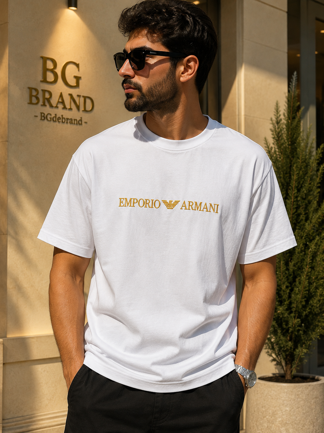 06 - Emporio Armani - White & Gold