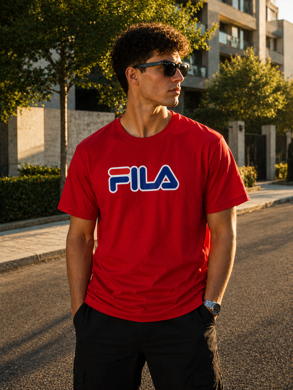 Tricou Fila Red - 100% Cutton