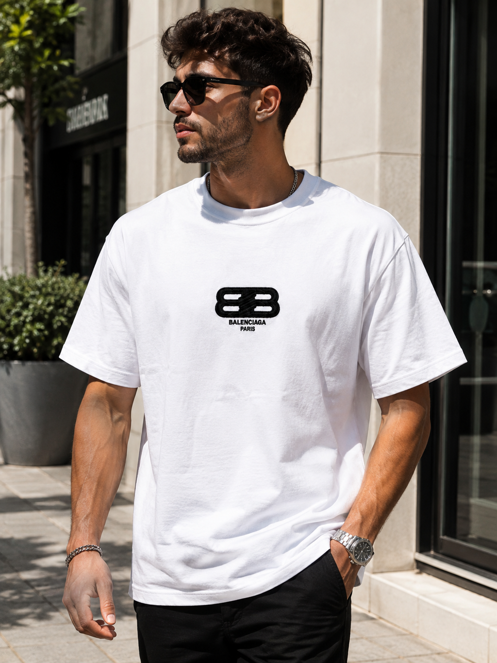 A - Balenciaga Paris - White