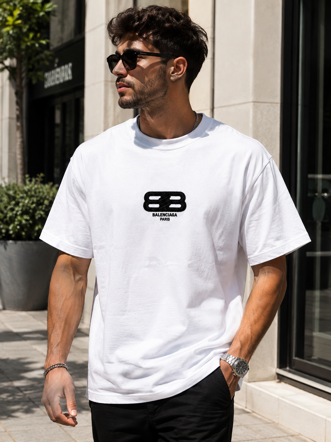 A - Balenciaga Paris - White