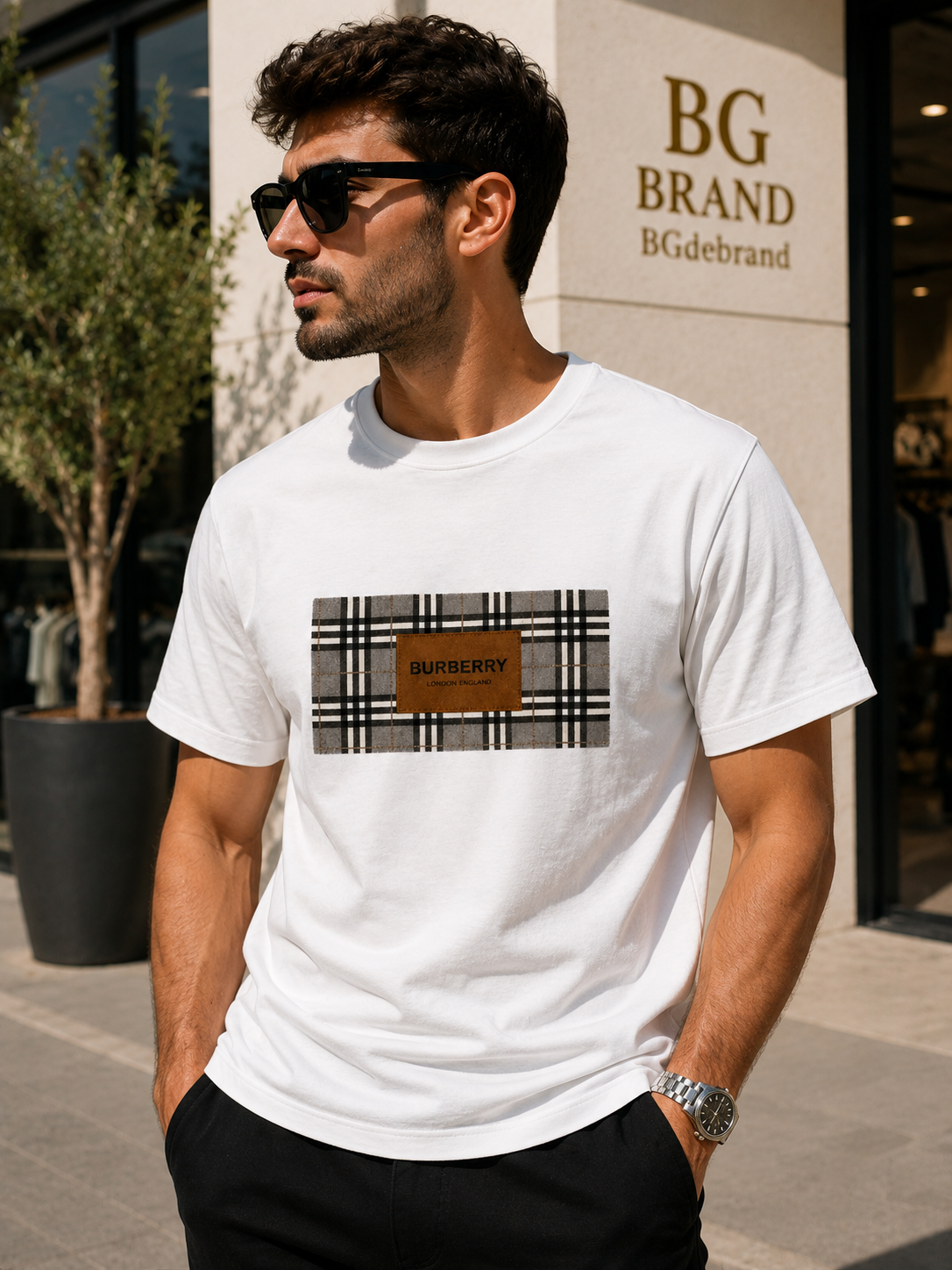 04 - Burberry T-shirt White
