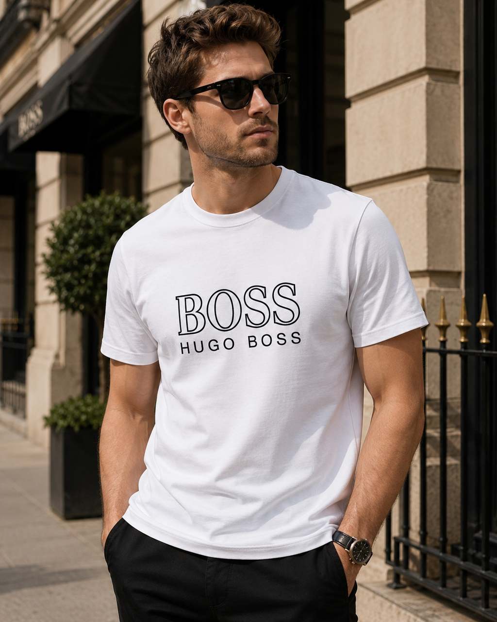 Tricou Hugo Boss - White