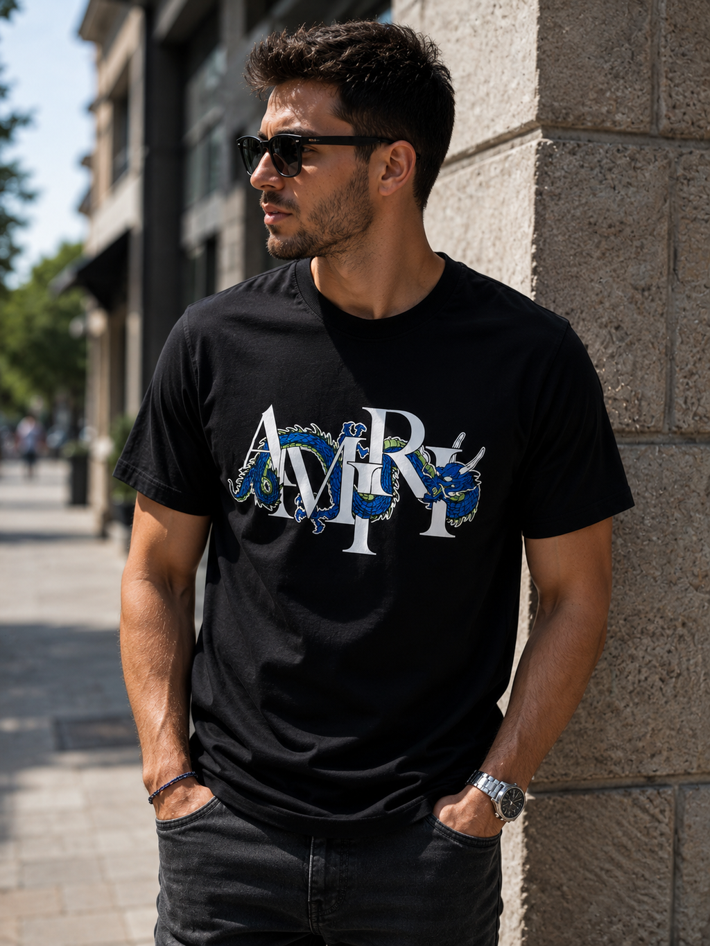 A - T-shirt Amiri - Black