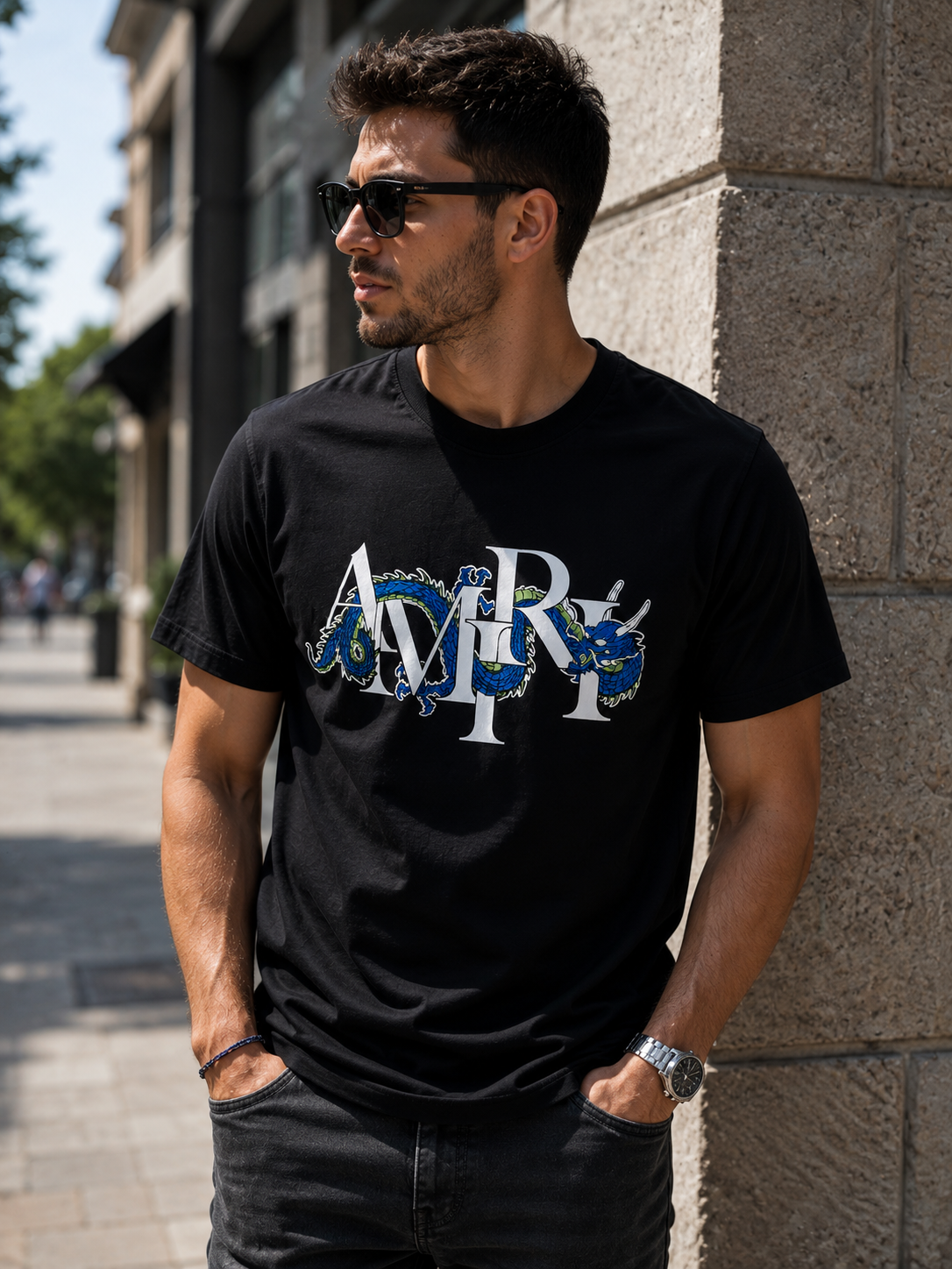 A - T-shirt Amiri - Black