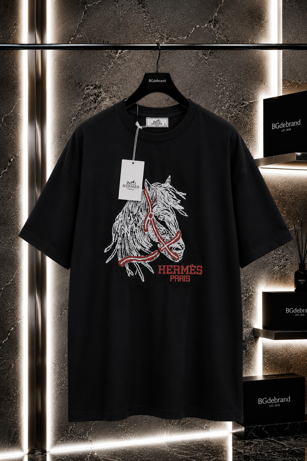 A - T-shirt Hermes Paris - Black