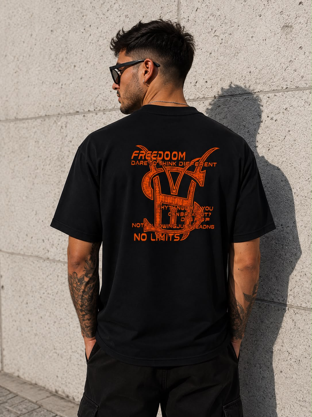 Made by Society Tricou Bărbați Negru Bumbac