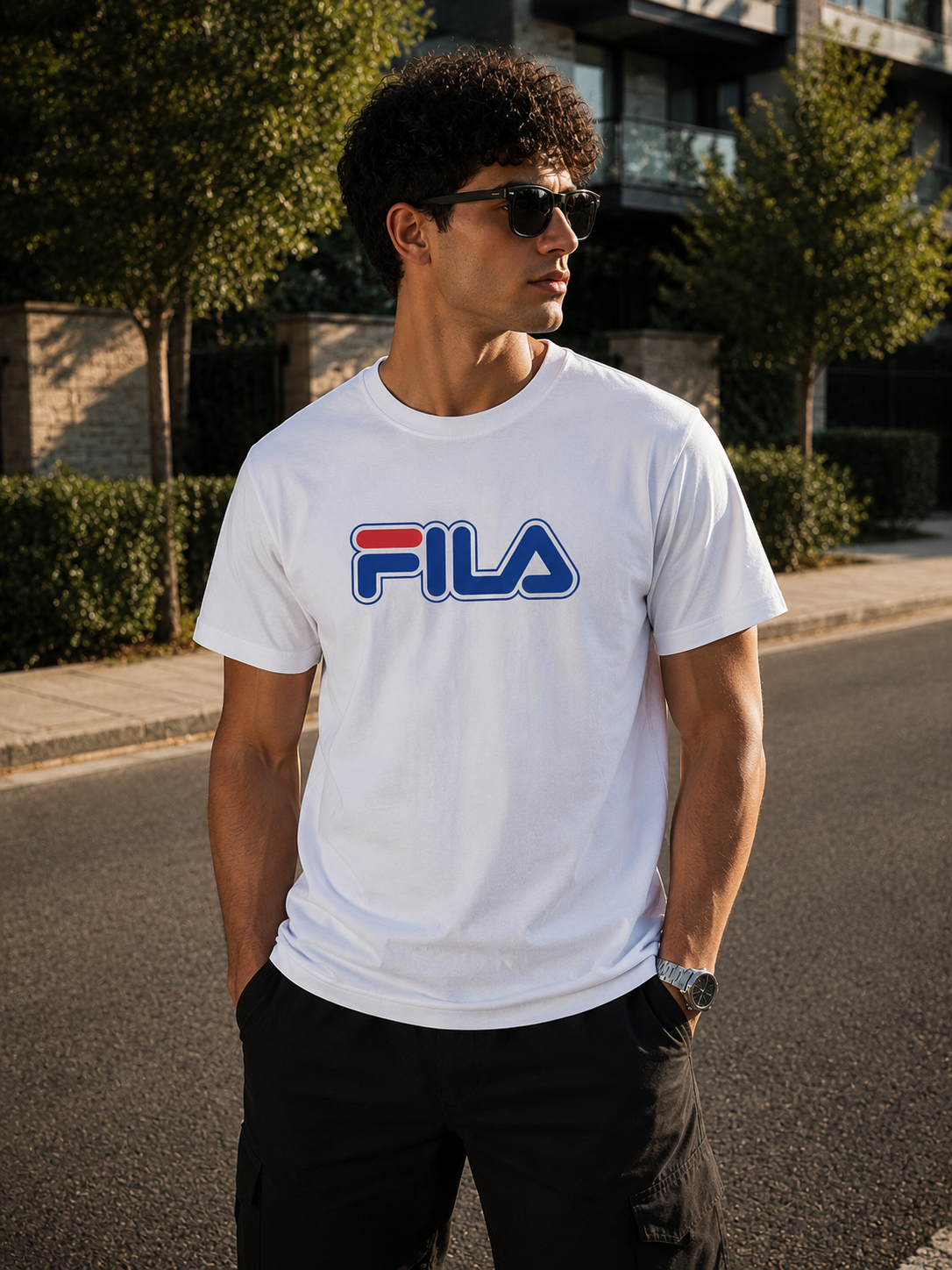 Tricou Fila White - 100% Cutton