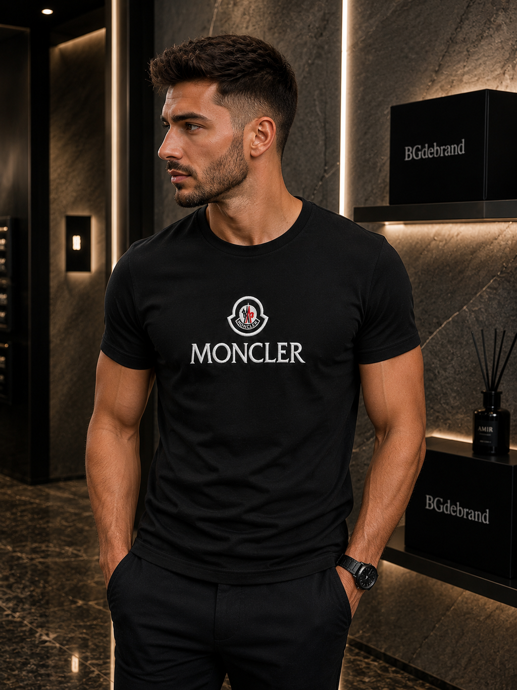 Tricou Moncler - black