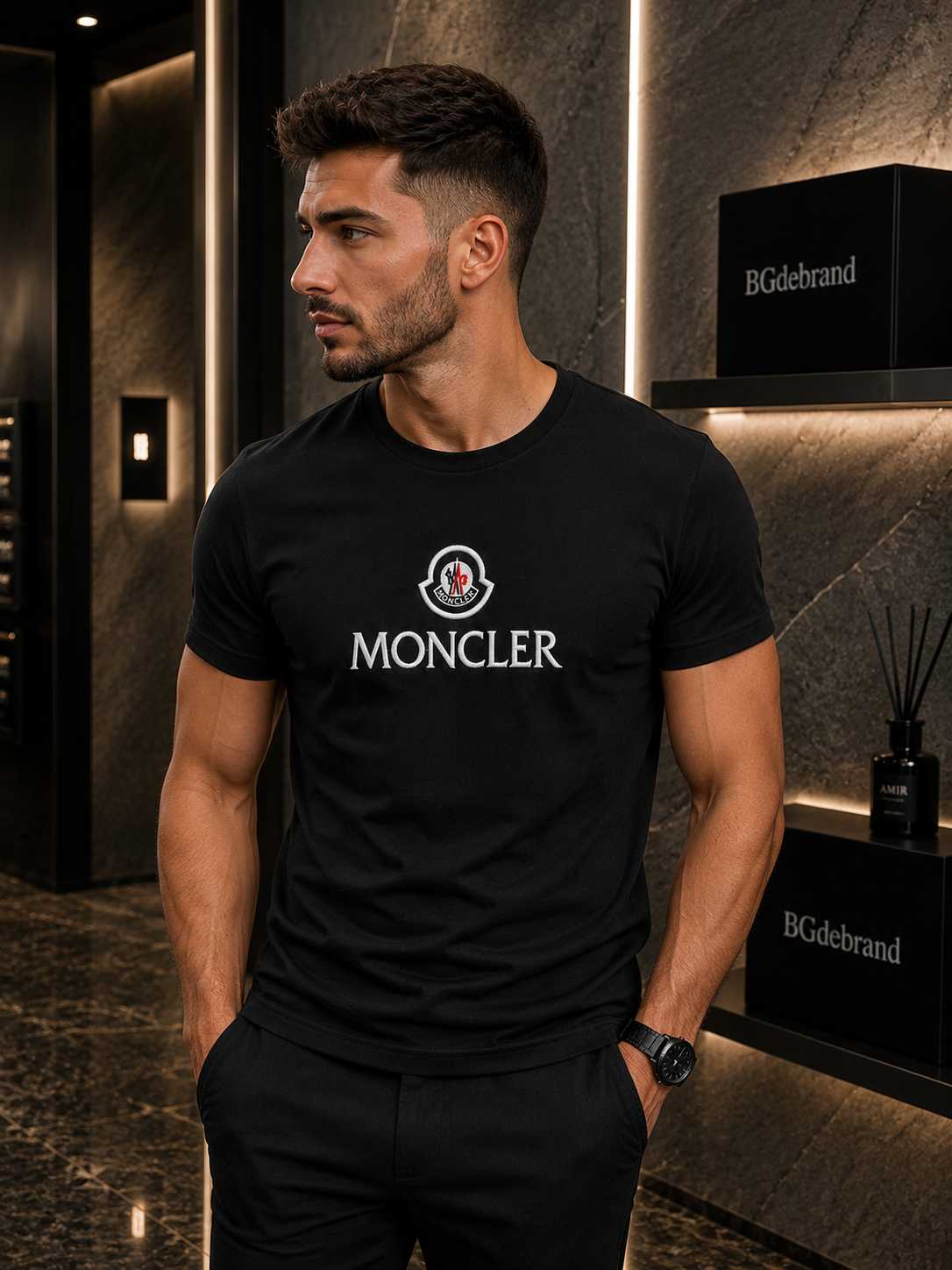 Tricou Moncler - black