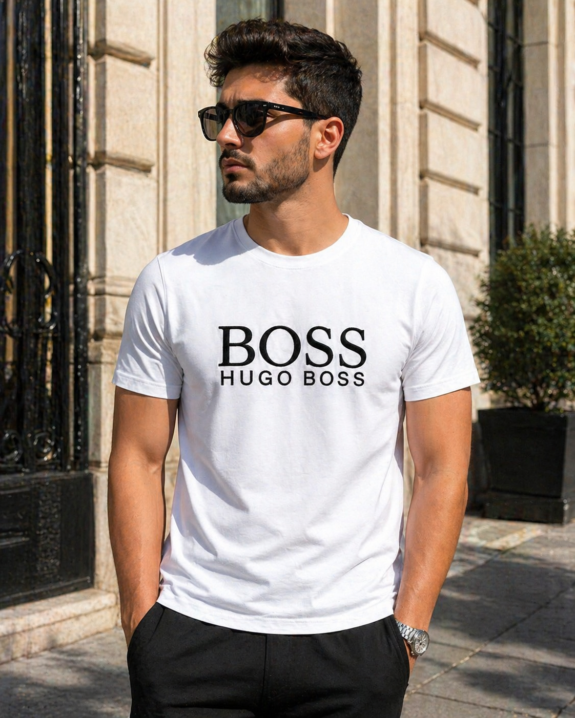 Tricou Hugo Boss - white