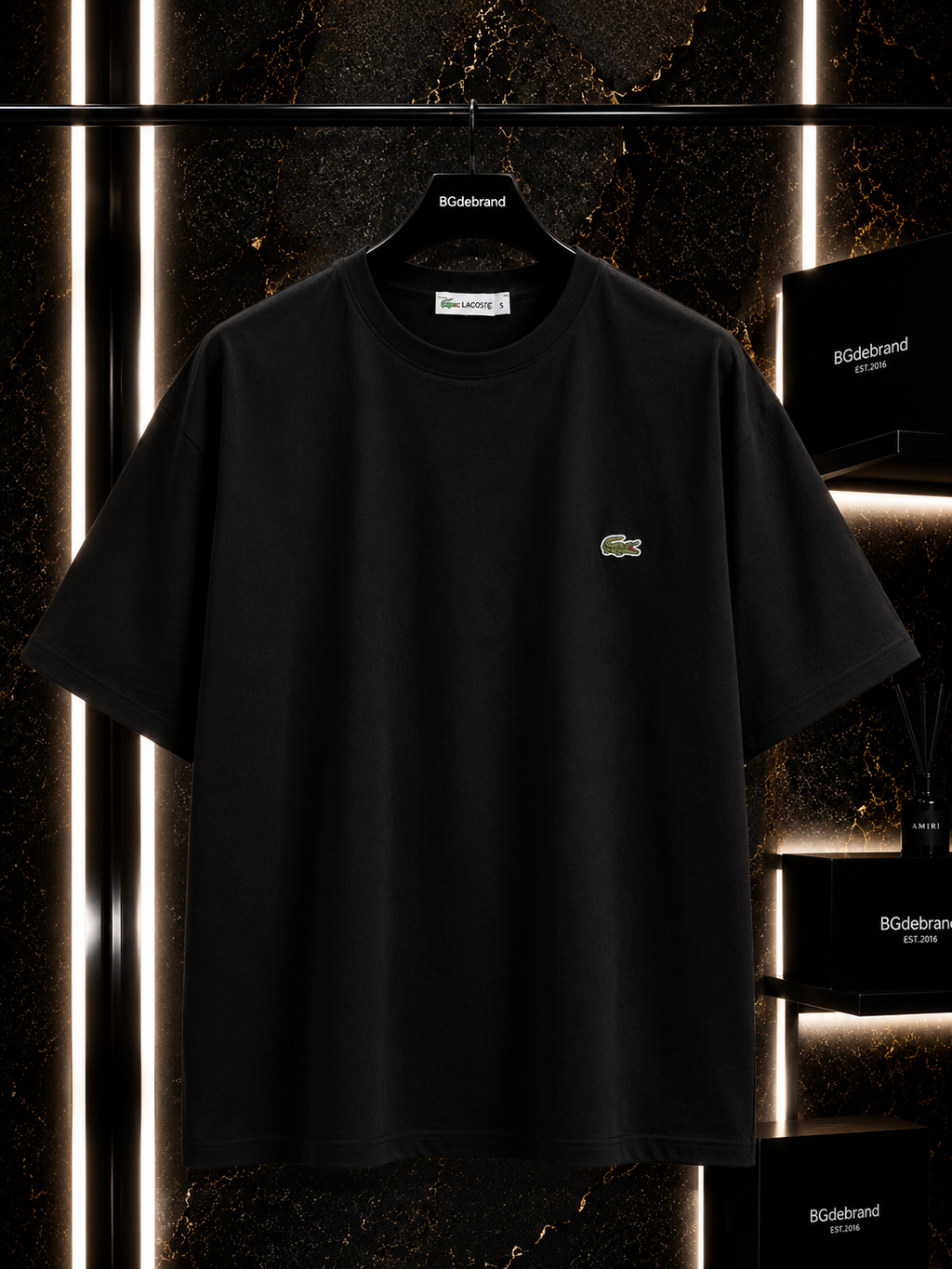 A - T-shirt Lacoste - black