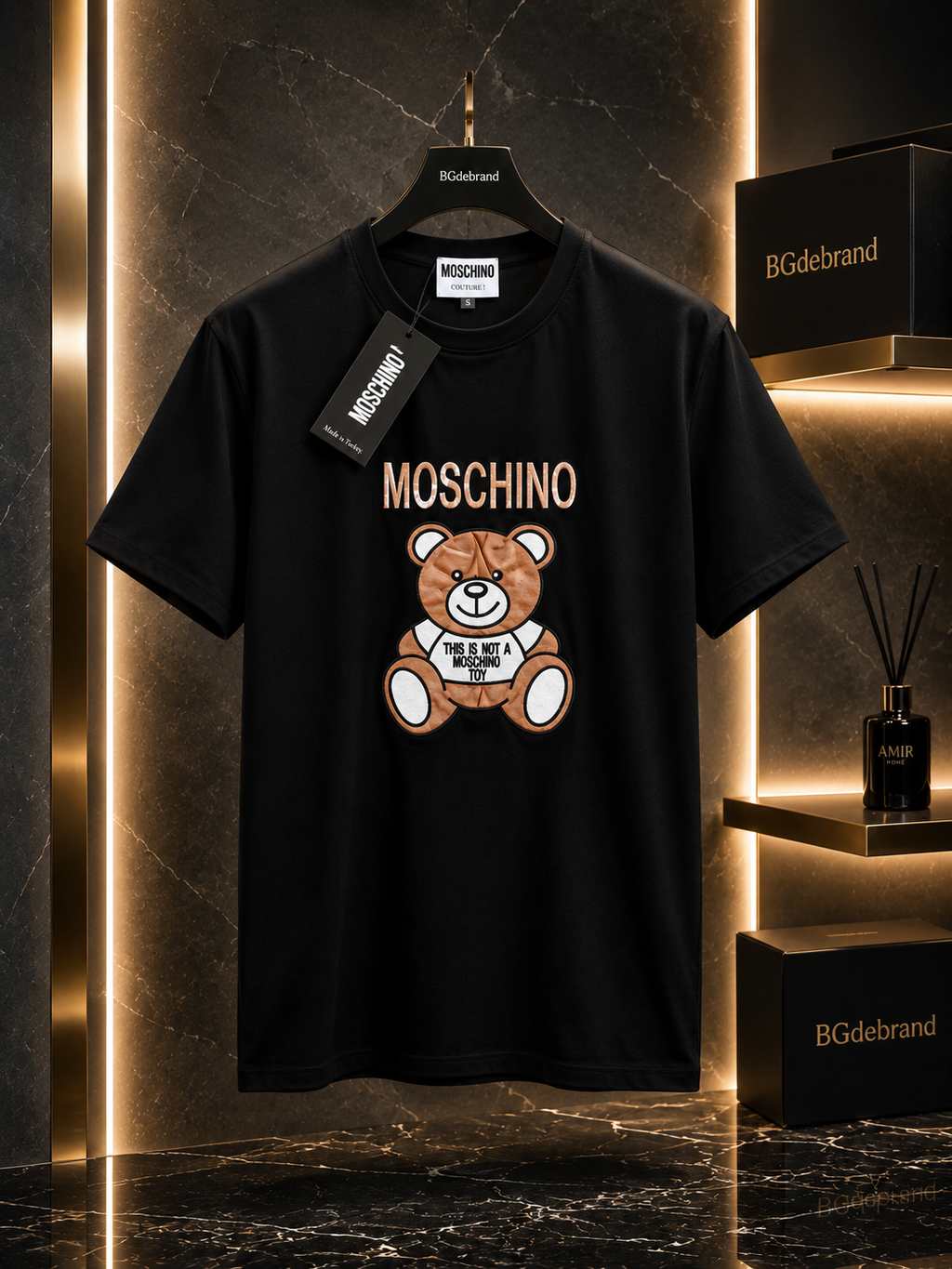 Tricou Moschino - black