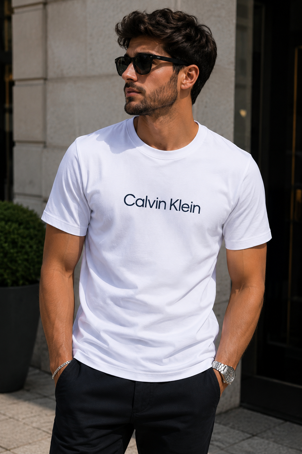 👕 Tricou Calvin Klein Alb