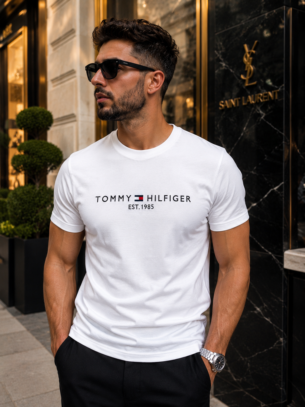 Tricou Tommy Hilfiger - white