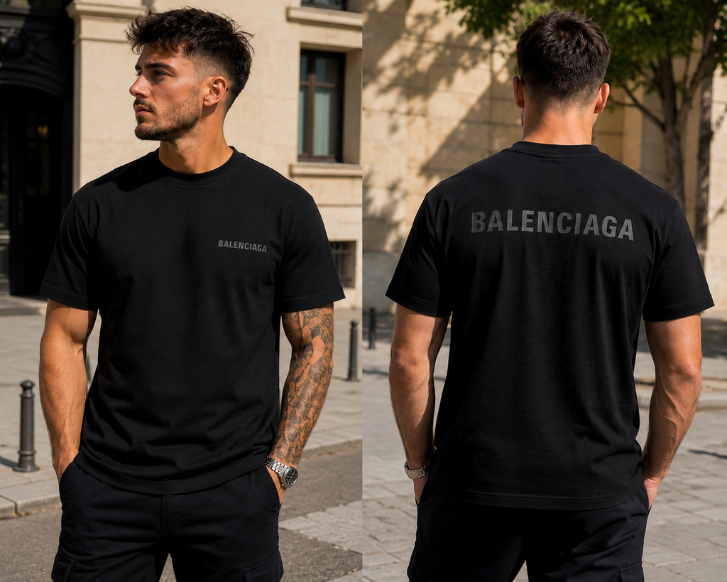 A - Balenciaga T-shirt - Black Premium