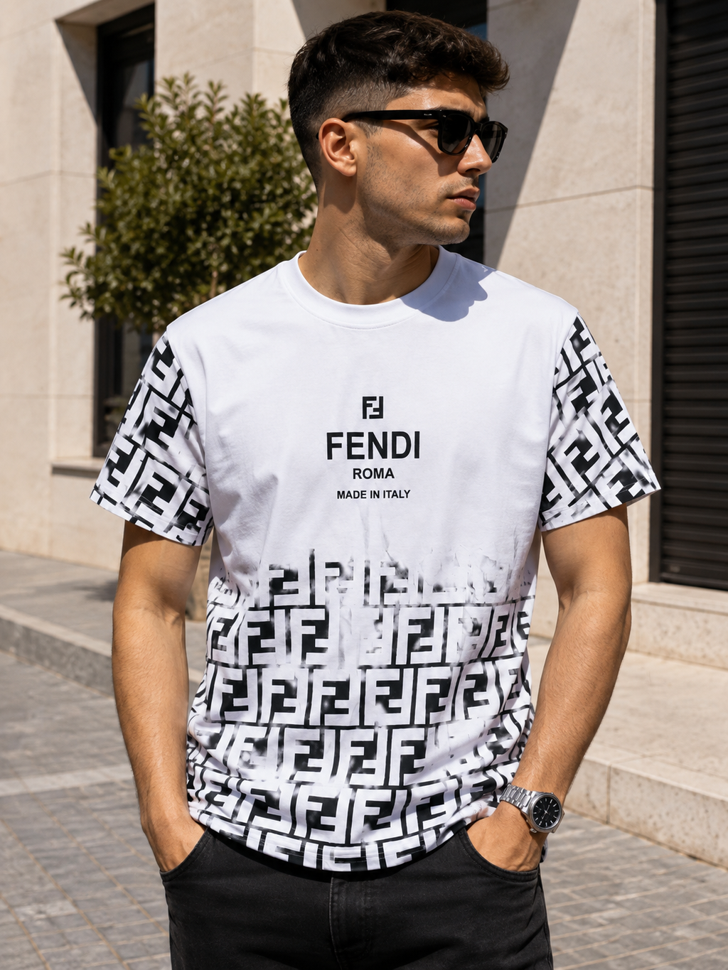 05 - Fendi T-shirt White