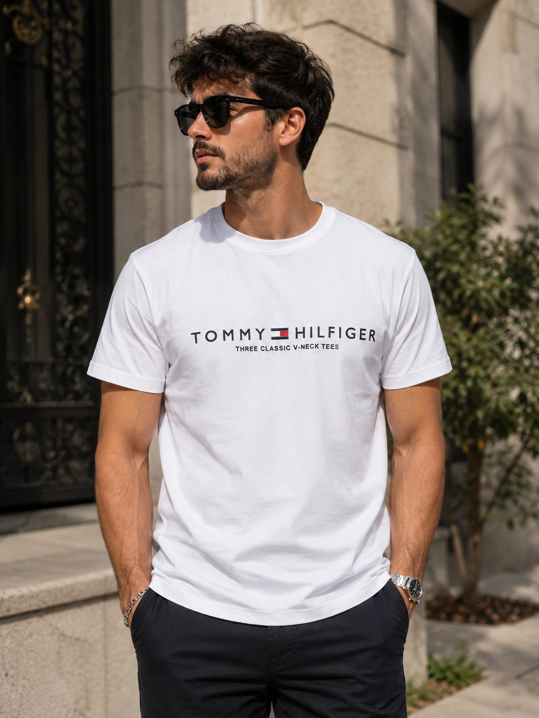 Tricou Tommy Hilfiger Alb