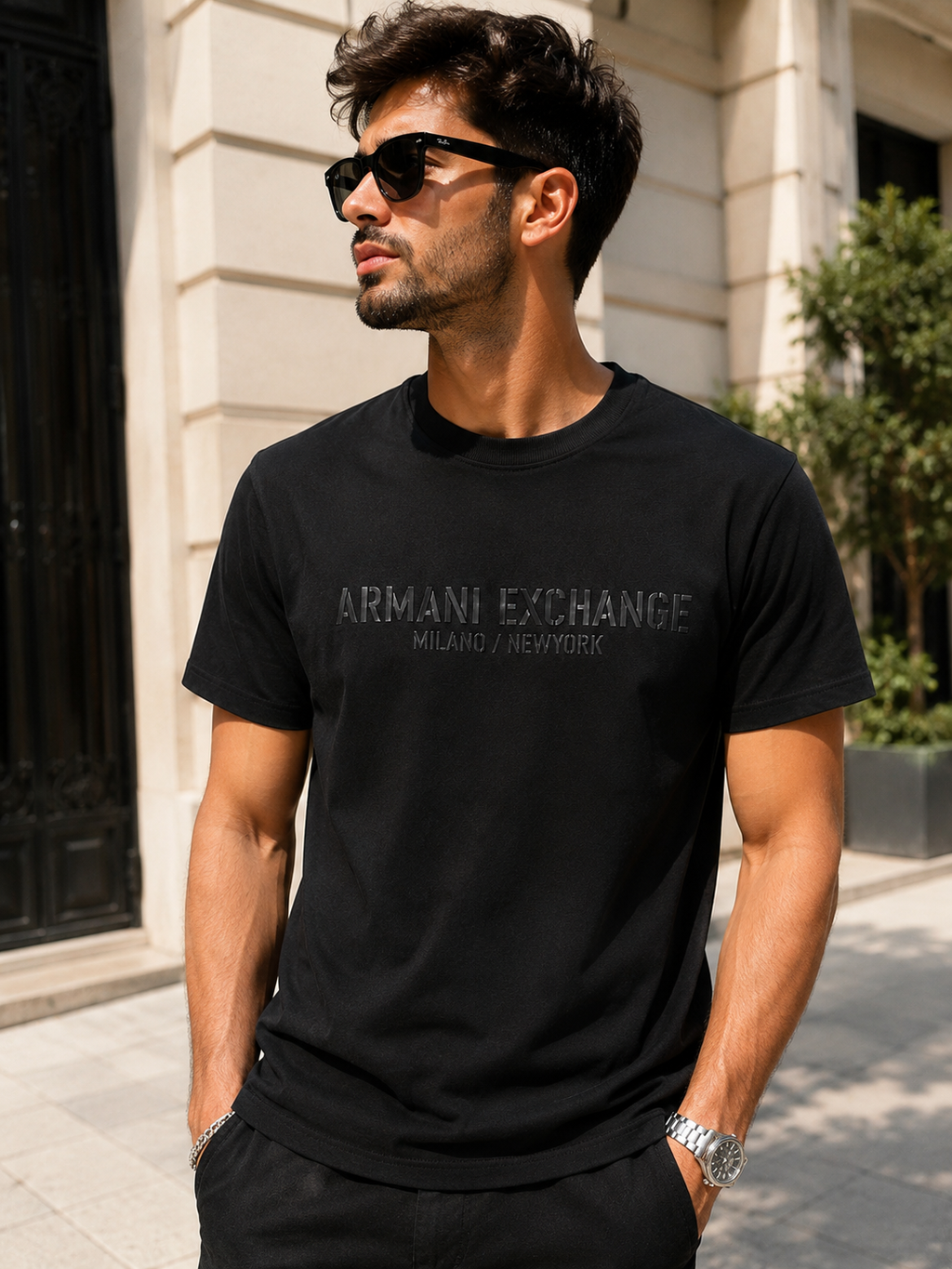 A - Armani Exchange Milano / New York - Black